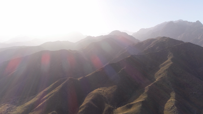 宁夏银川贺兰山全景