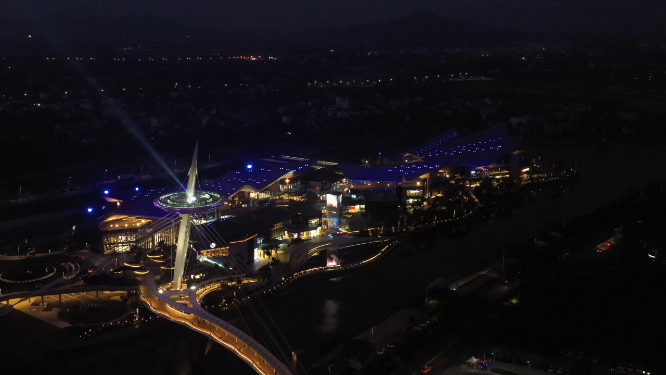 三亚免税城夜晚大全景