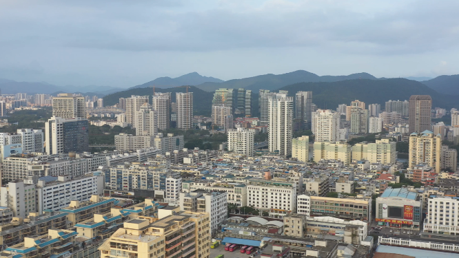 三亚市区航拍