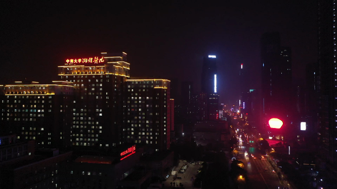 中南大学湘雅医学院夜景
