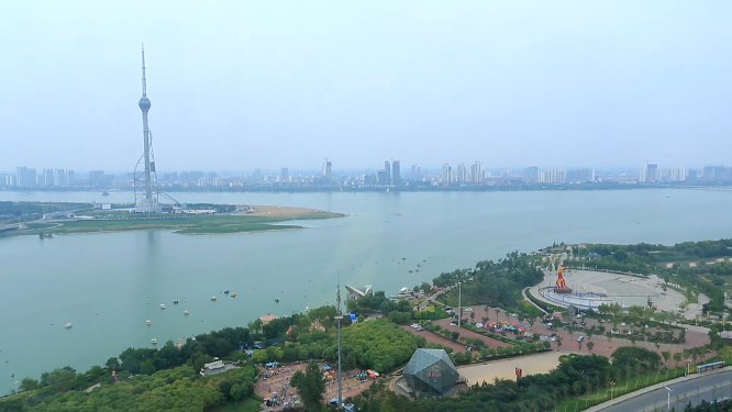 临沂市五洲湖航拍