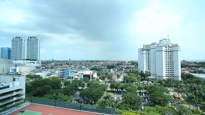 印尼泗水城市航拍