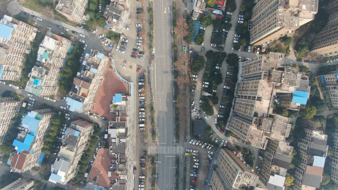 城市道路航拍