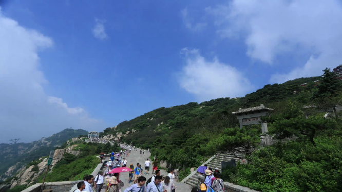 山顶风景延时