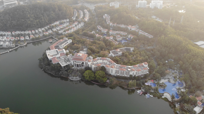 广州三正半山温泉酒店大航拍