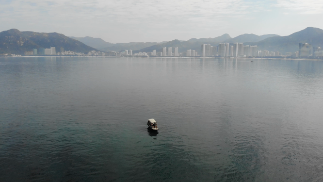 惠州大亚湾船只空镜