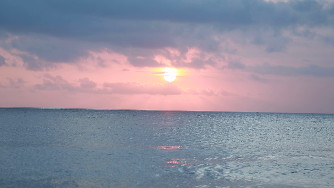 海边夕阳延时