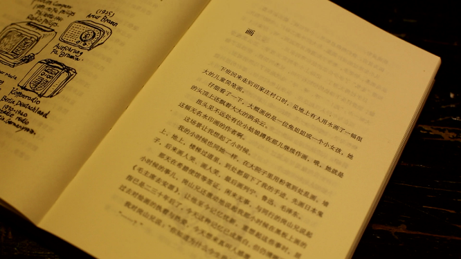 看书 翻书特写