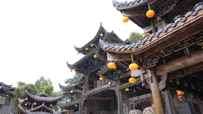 芙蓉镇古建筑空镜