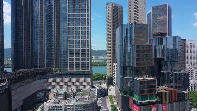 长沙城市建筑航拍