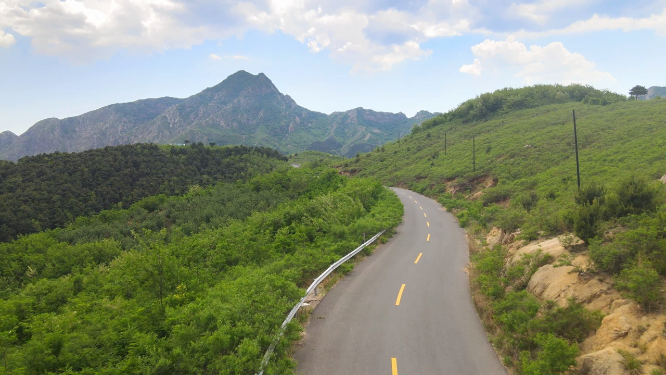 辽宁乡村公路航拍4K