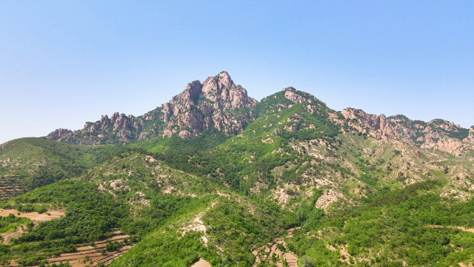 辽宁建昌山脉五指山航拍4K