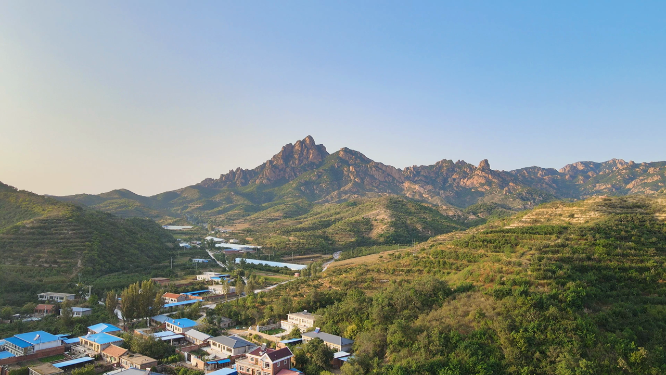 辽宁建昌县南部乡村航拍