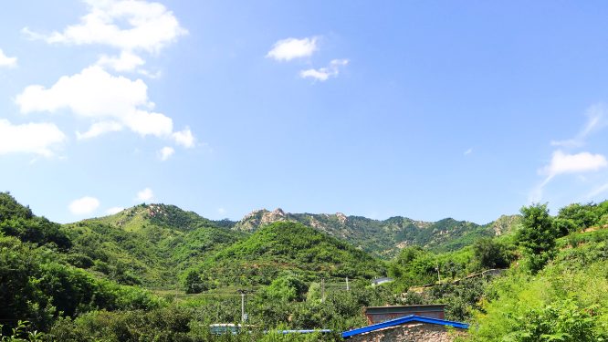 东北辽宁山村延时摄影4K