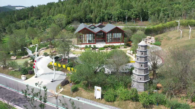 湖北荆门东宝区展园航拍