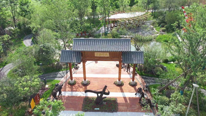 湖北沙洋园航拍