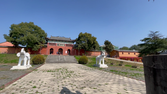 湖北荆门纪山寺建筑拍摄
