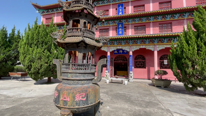 湖北荆门纪山寺建筑拍摄