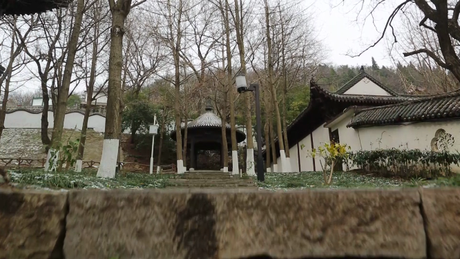 湖北荆门龙泉公园艳璞亭拍摄
