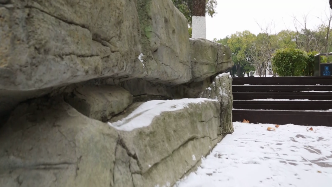 湖北荆门龙泉公园雪景拍摄