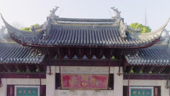 上海徐汇区龙华寺航拍