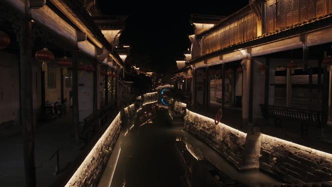 夜游江南水乡古镇