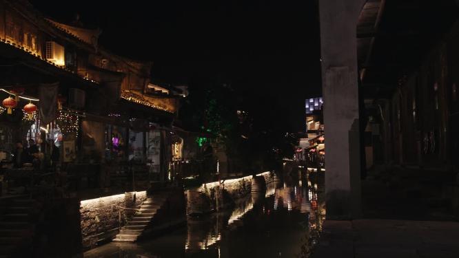 夜游江南水乡古镇