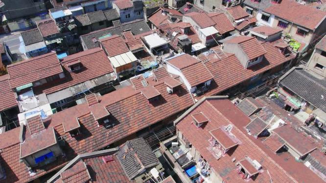 城市低层住宅区航拍