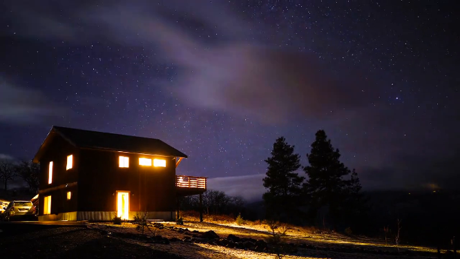 夜晚 星空 天空 延迟拍摄  满天星 