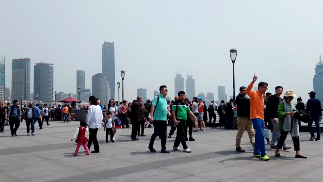 上海街头街景延时拍摄