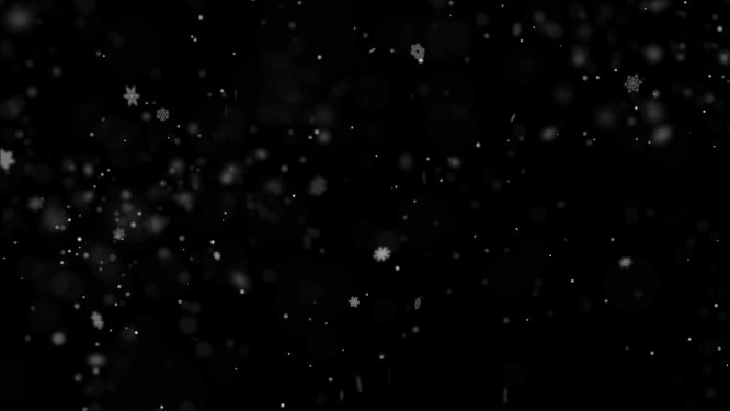 不规则雪花一片片飘