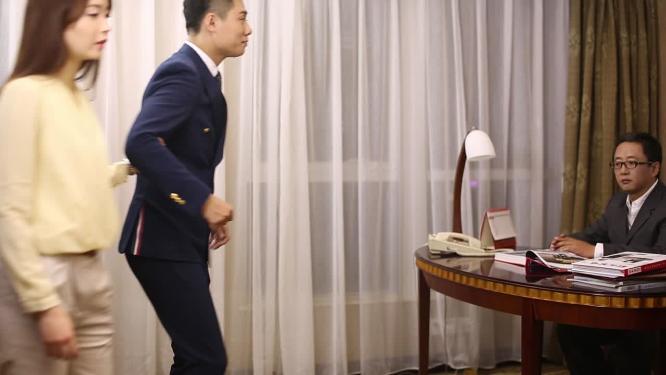 商务会客商务接待拜访会面