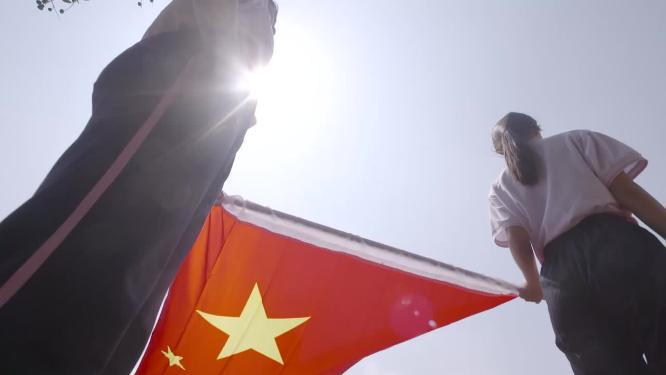 学生升旗仪式国旗手