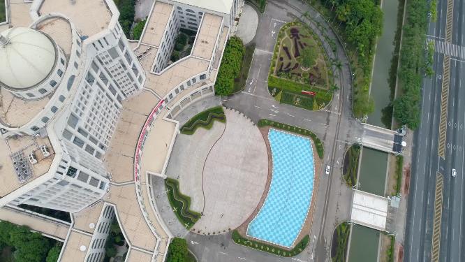 顺德政府大楼航拍
