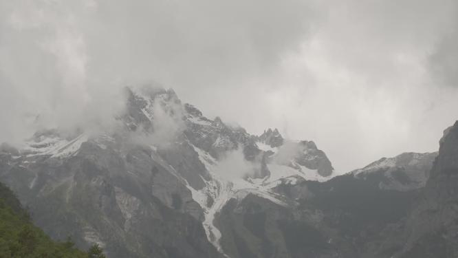 云南丽江玉龙雪山延时素材