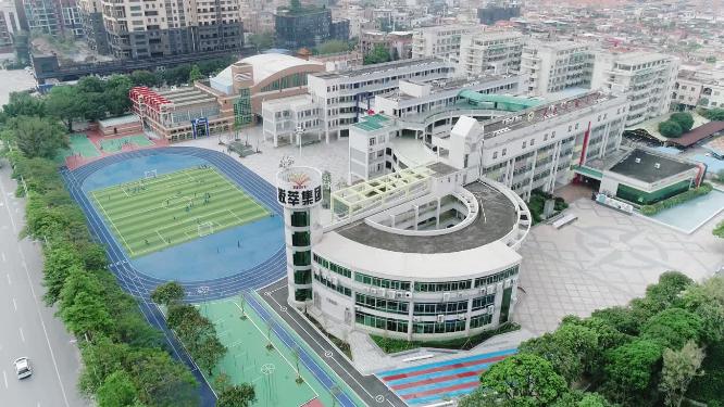 佛山顺德大良实验小学航拍