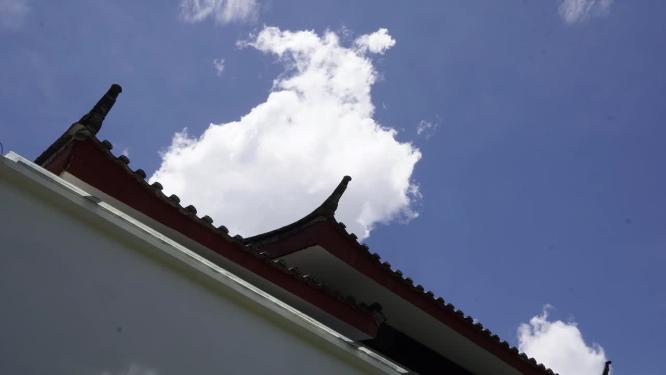 纳西族建筑屋檐延时