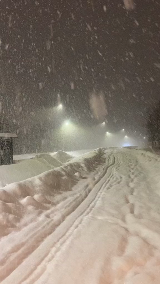 夜晚下雪竖屏镜头