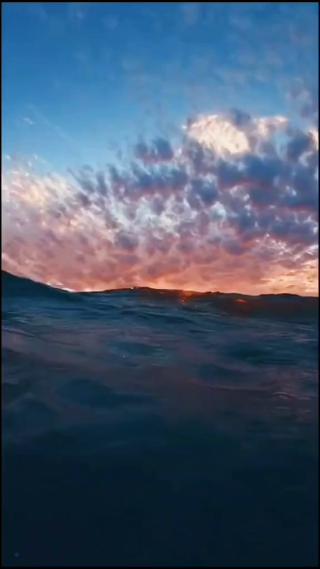 海面落日