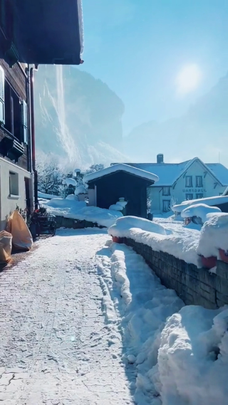 雪景竖屏镜头