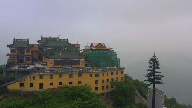 浙江绍兴大雾尖航拍