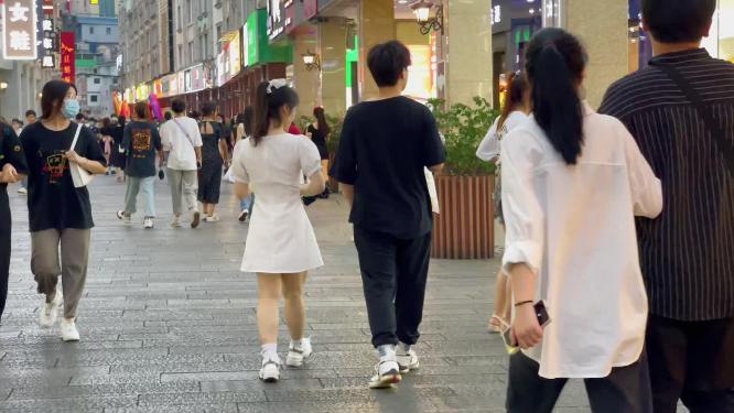 街景行人素材