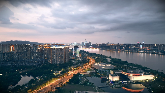 长沙潇湘南路航拍