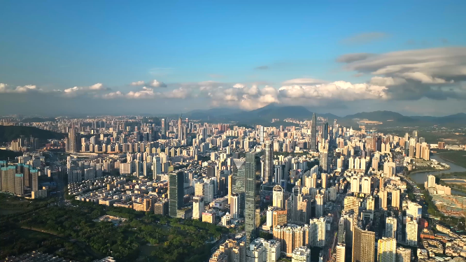 原创深圳CBD城市全景 4K航拍宣传片