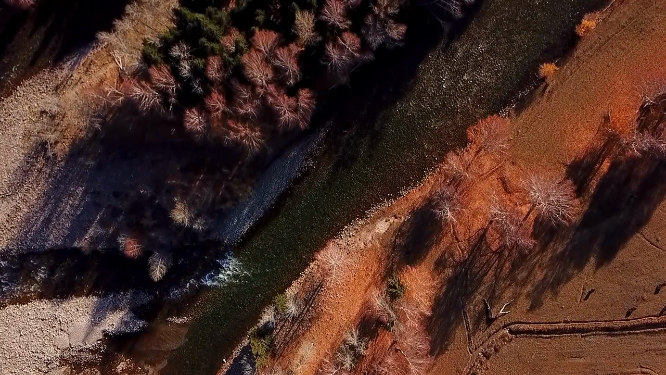 可可托海森林公园和一号矿坑航拍