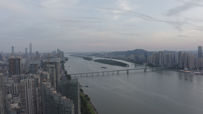 长沙北辰三角洲傍晚航拍dlog