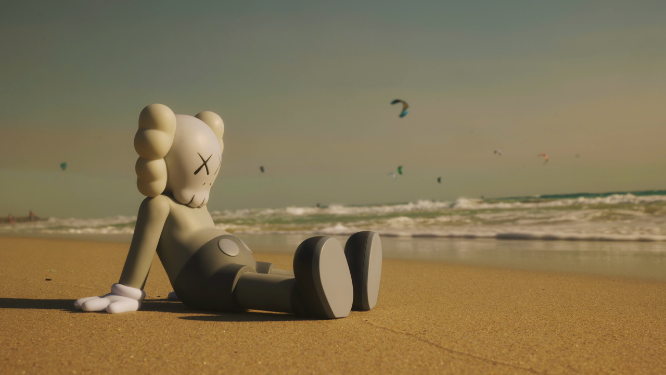 4k沙滩上的Kaws-西澳大利亚