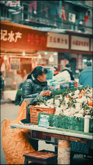 城市街头生活劳作人文拍摄