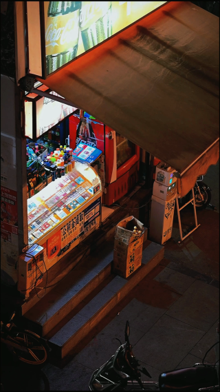 城市夜晚车流场景拍摄 竖屏