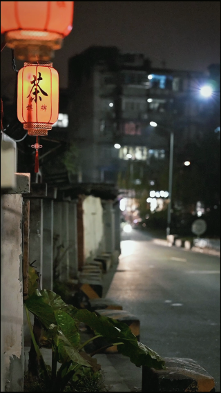 城市夜晚车流场景拍摄 竖屏